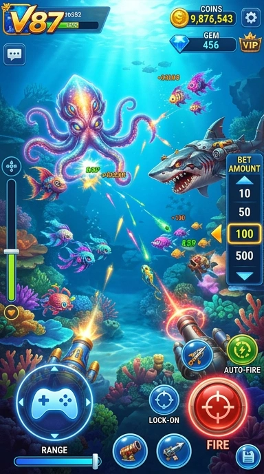 Screenshot fitur unggulan di aplikasi v87.